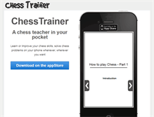 Tablet Screenshot of chesstrainerapp.com